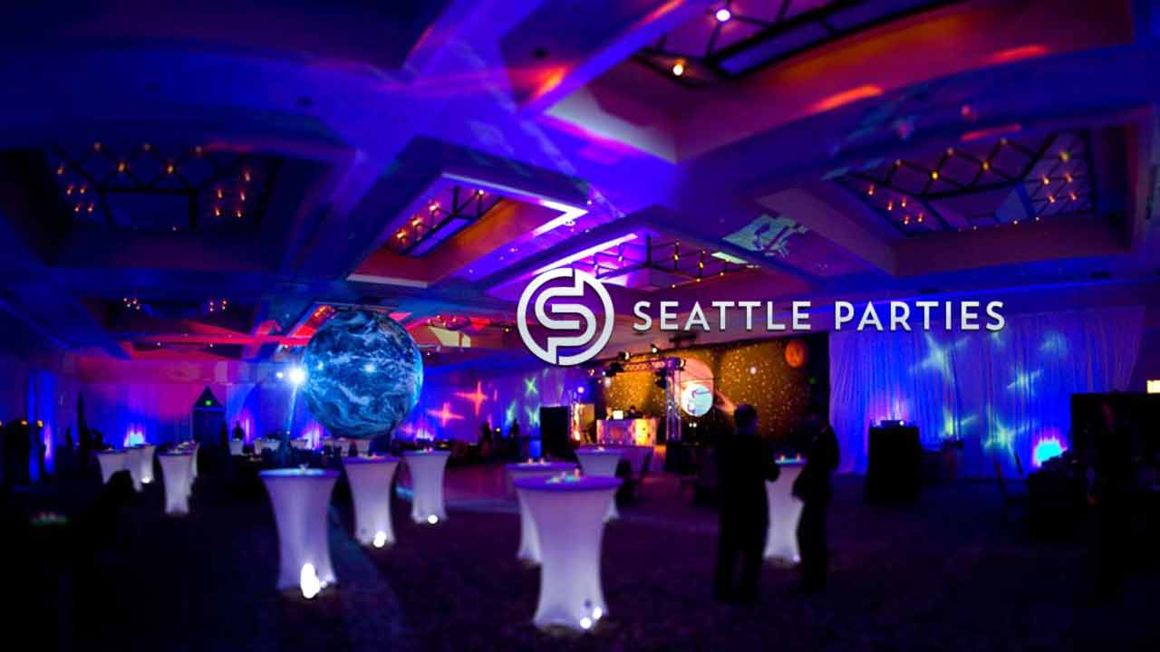 Seattle Parties event website and branding by DigiGardin