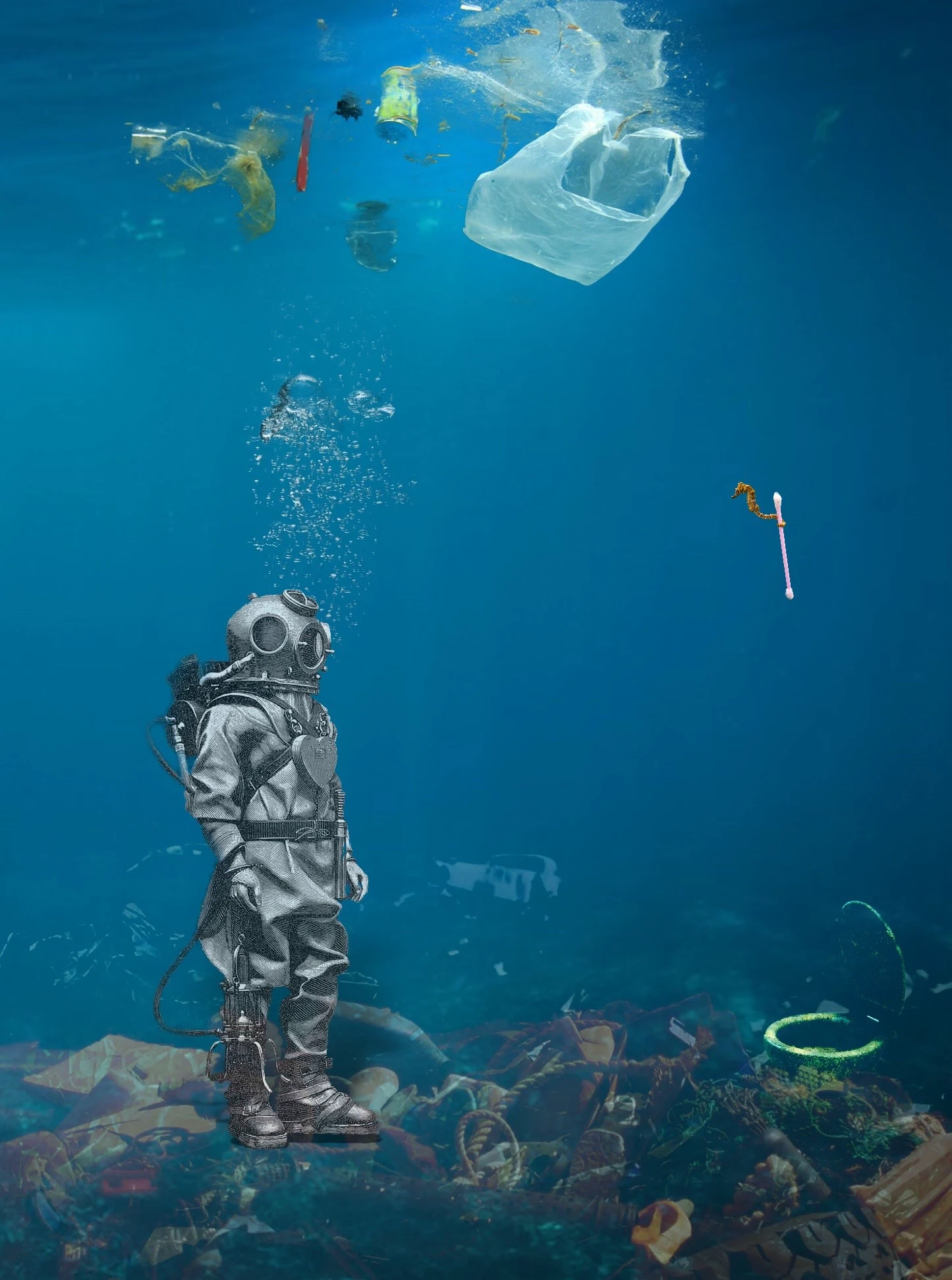 Ocean plastic: Cause poster · Personal