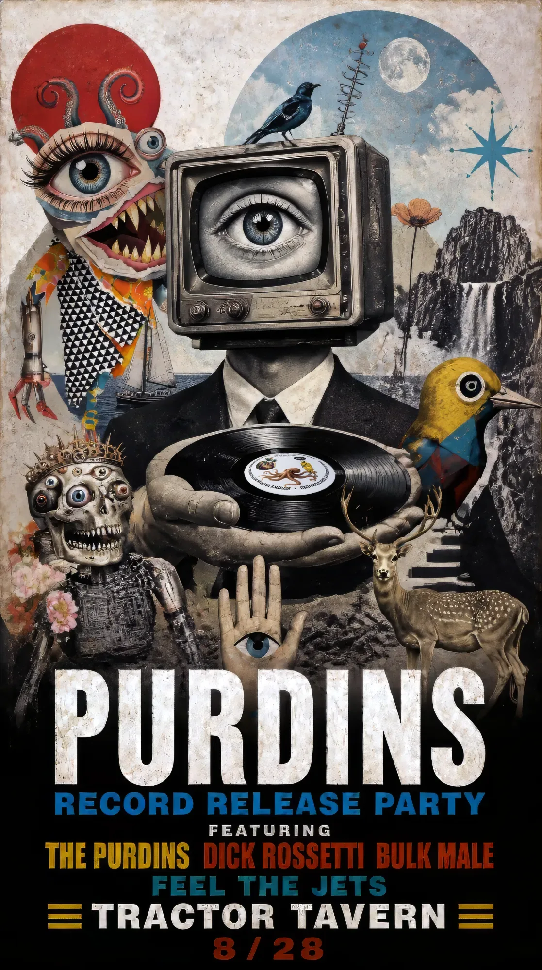 The Purdins: Record release · Poster