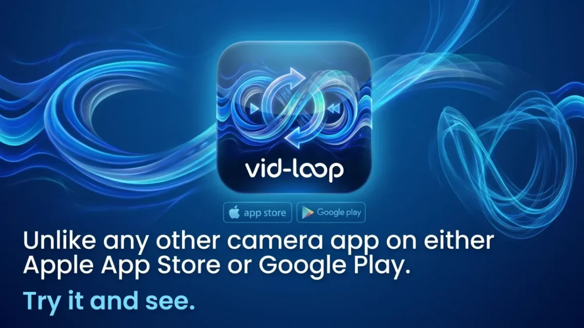 Vid Loop app promo: unlike any other camera app